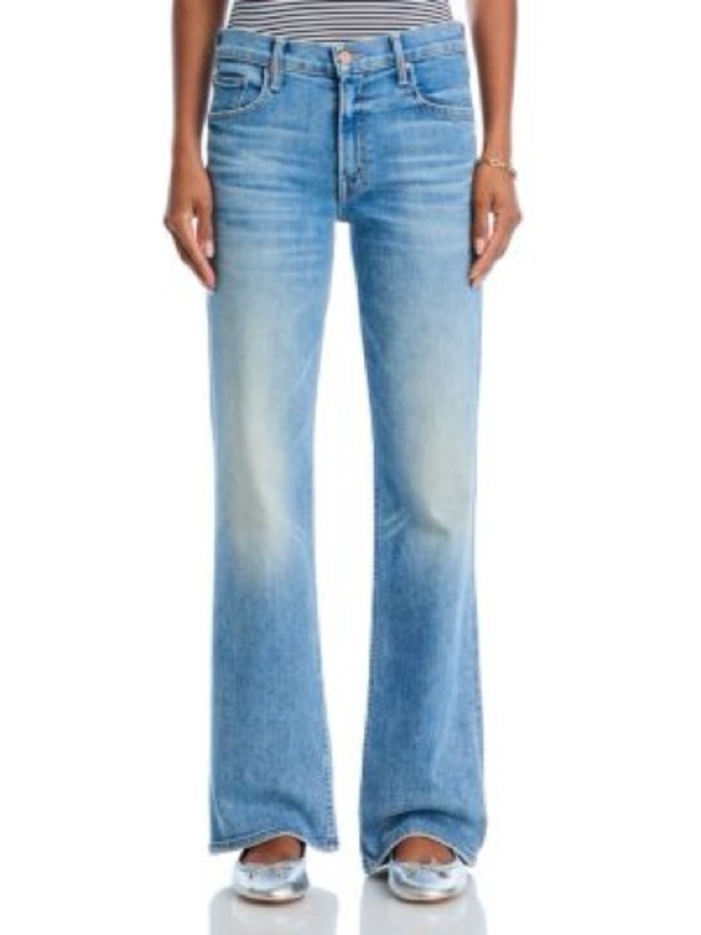 MOTHER The Bookie Sneak Mid Rise Bootcut Jeans Eye of the Tiger Size 26